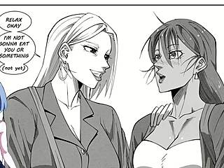 Hentai game with big-breasted women and animated porn