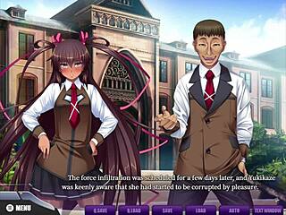 Taimanin Yukaze 2 animated series chapter 4: Sensual Gokkun and Animefingering action