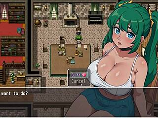 Hentai game featuring a sexy nurse and big tits