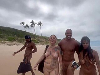 Nudist beach adventure with hot girls and intense sex scenes