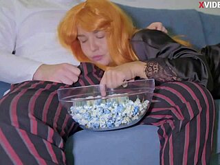 Classmate and I dive into deepthroat and facial play