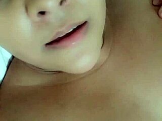 Brown-eyed amateur's solo session with vibrator and orgasm