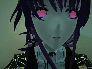 Kafka and Furina Seduce Gothic Teen in Yukoshvrs VR