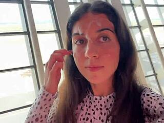 Public airport blowjob: a wild and wet adventure