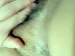 Brown-eyed amateur's solo session with vibrator and orgasm