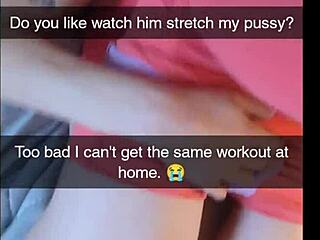 Cuckolded yoga instructor gets creampied by horny girlfriend