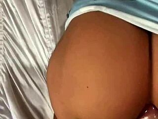 Stepdad notices stepdaughter using an anal sex toy