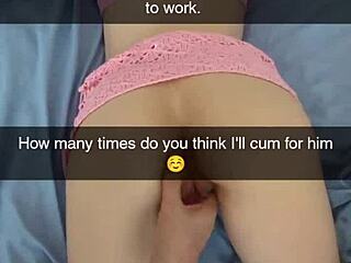 Cuckold couple's wild Snapchat session with anal creampie