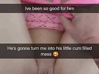 Cuckold couple's wild Snapchat session with anal creampie
