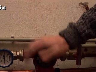 German Granny Shaves Pussy for Plumber's Hard Ride