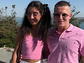Bi threesome with amateur couple and bodybuilder friend