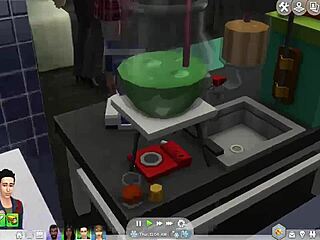 Step brother and step sister have sex with each other in The Sims 4