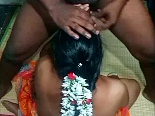 Beautiful Indian aunty in hot sexual action with friend in dorm room