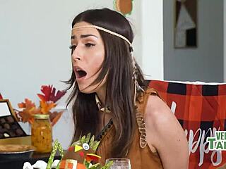 A steamy Thanksgiving dinner of desire and pleasure with a taboo mother-in-law