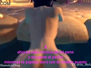 Joi Venti's anal play in Spanish femdom cum trapito