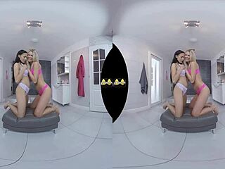 Virtualpee - Euro lesbian pissing and fingering action