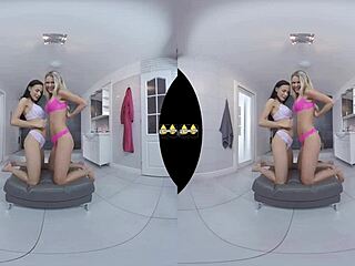 Virtualpee - Euro lesbian pissing and fingering action