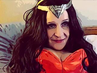 Modern Justice League Blowjob in Sexy Stockings