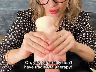 Unusual sex therapy with a lush psychologist