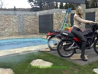 Trailer for full show of vintage dirtbikes and babes