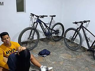 A Colombian girl with a tight pussy records sex with her stepbrother