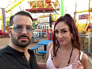 Artemisia Love and Romeo Mancini enjoy passionate Santa Monica action