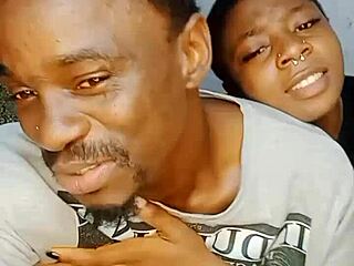 African teen gets a messy hot load on her face