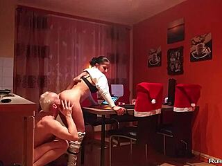 Wild Oral Action Heating Up the Kitchen