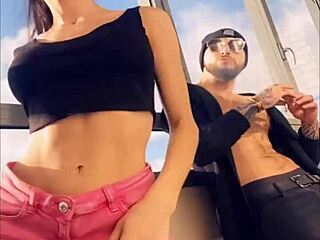 Hot Pornstar Sasha Rose Dances Sexy Striptease