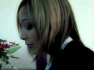 Blonde beauty masturbates, unforeseen interruption occurs