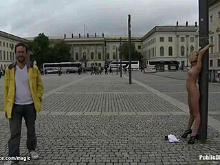 Public sex of hot blondie and her friends on the street, a wild scene!