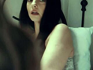 Hot lesbian beauties have fun with a strapon: a young girl seduces her girlfriend
