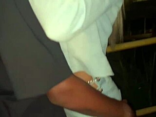 The wife gets fucked in public by her husband