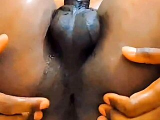 Shemale sissy urinates on the body, embodying true slutty behavior