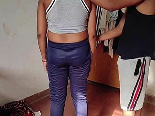 Workout of a South Indian girl with big ass