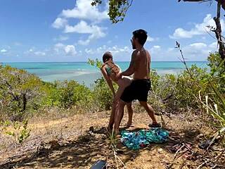 Anal sex outdoors on the beach in Northeastern Brazil