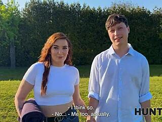 Hunt4k beauty got fucked in front of her BF for cash