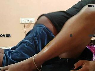 Damn, Indian milf boss gets wet and wild at work!